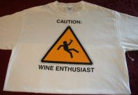 Caution! WINE ENTHUSIAST Tshirt Sz Large - NEW